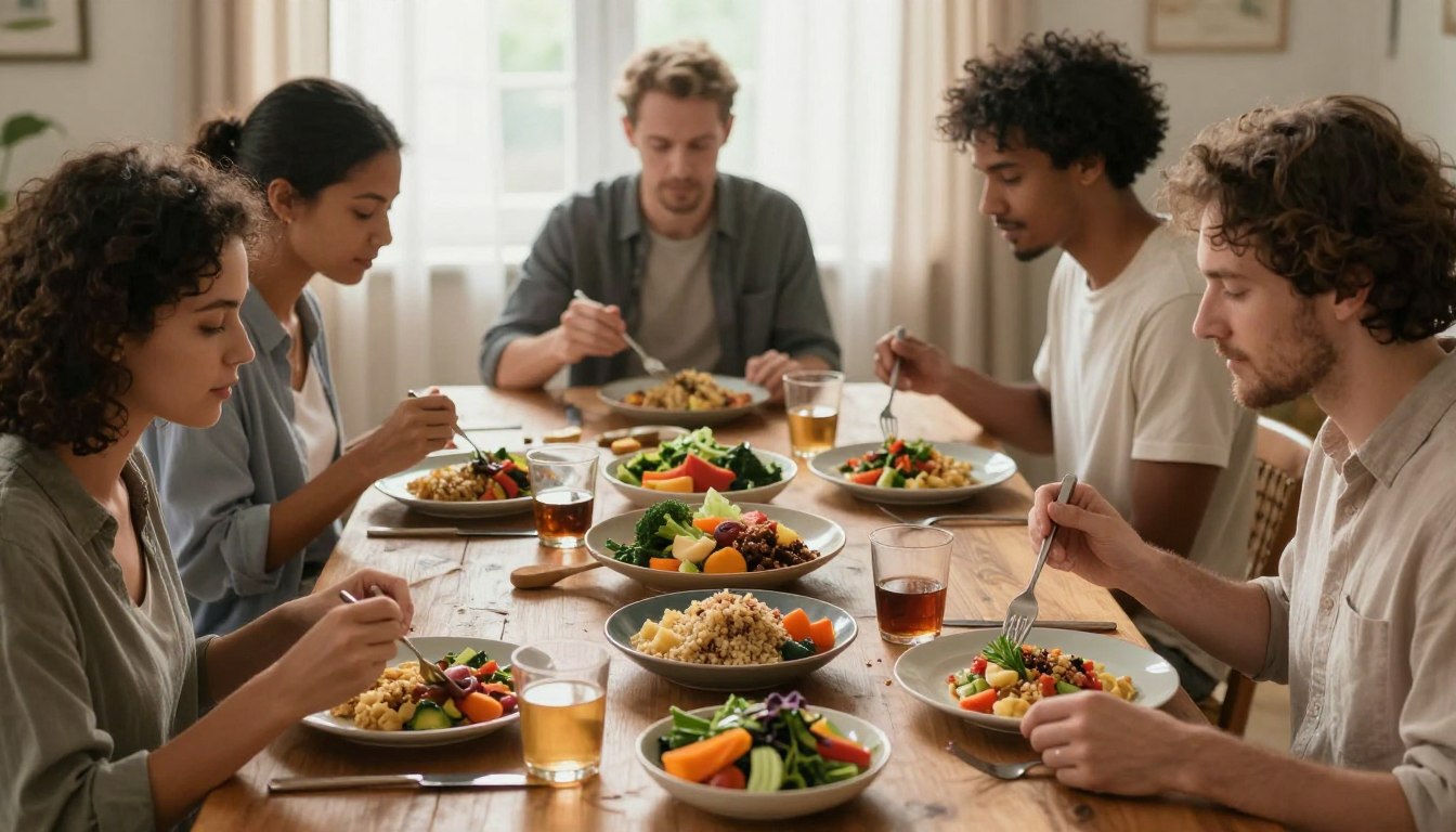 Slow eating for better digestion